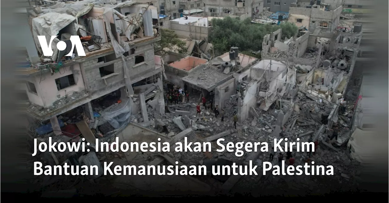 Jokowi: Indonesia akan Segera Kirim Bantuan Kemanusiaan untuk Palestina