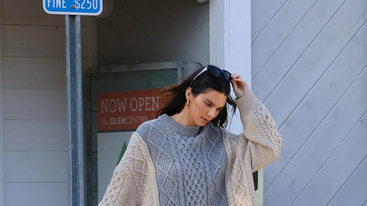 Kendall Jenner’s Pantless Look Is Surprisingly Cozy Thanks to Some Sock Boots