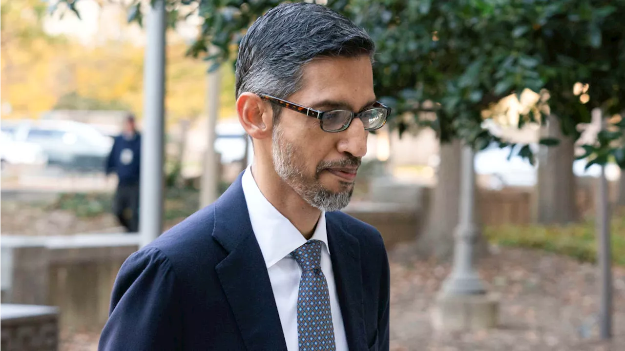 Google CEO Pichai testifies in antitrust trial