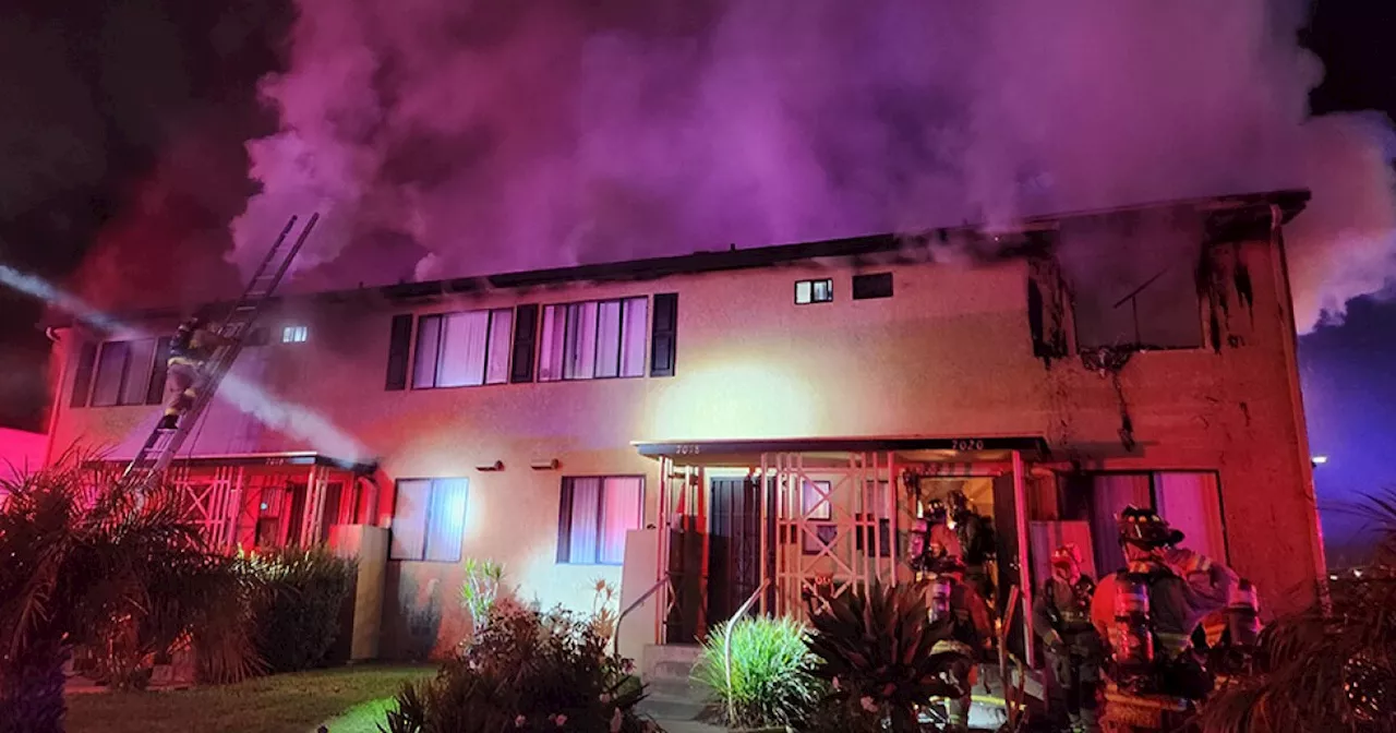 Apartment building fire in Linda Vista displaces at least 10 people