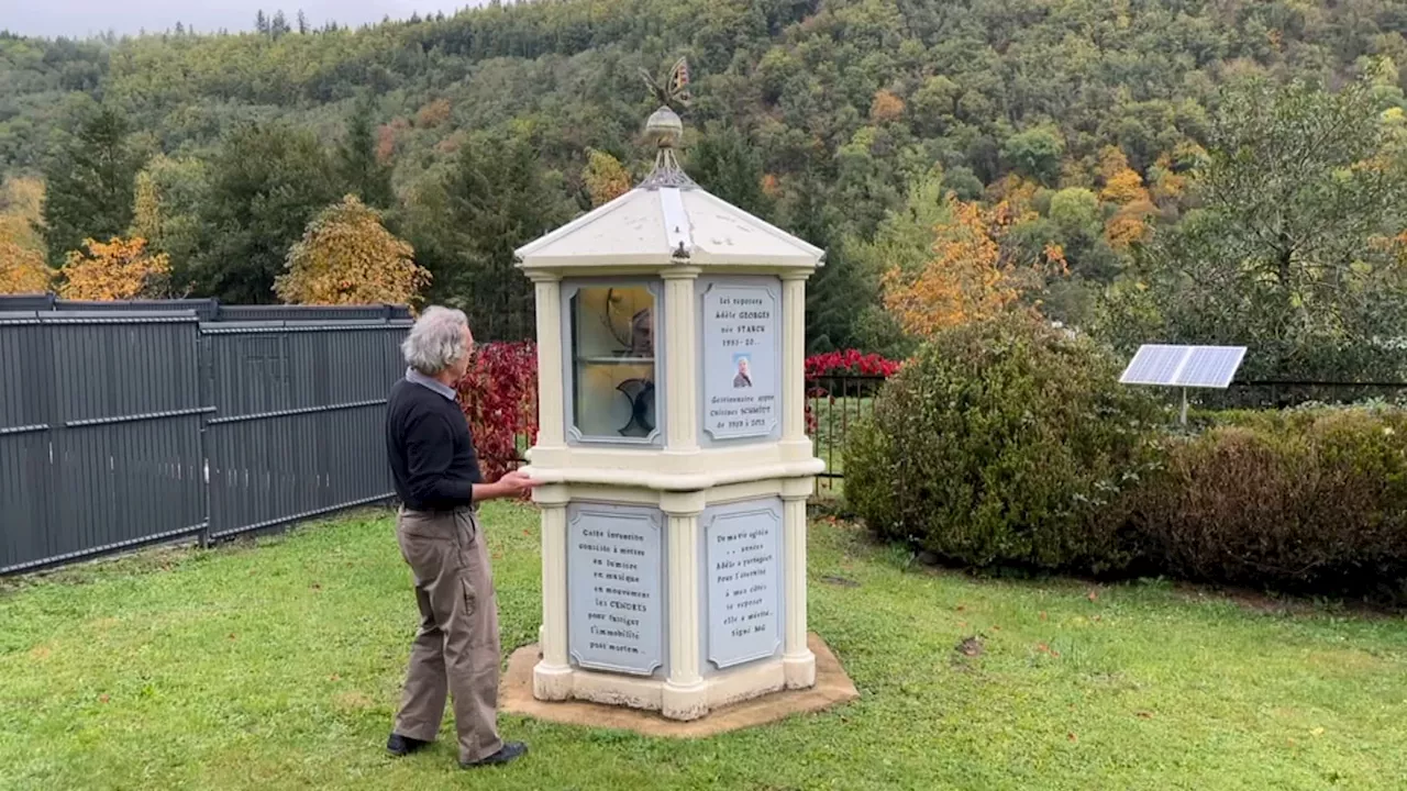 Haut-Rhin: un professeur de mécanique à la retraite a imaginé un automate funéraire à...