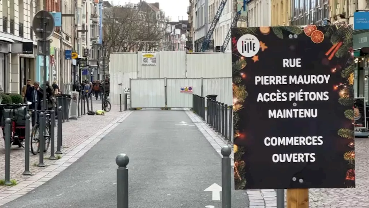 Immeubles effondrés à Lille: la rue Saint-Nicolas bientôt rouverte aux piétons