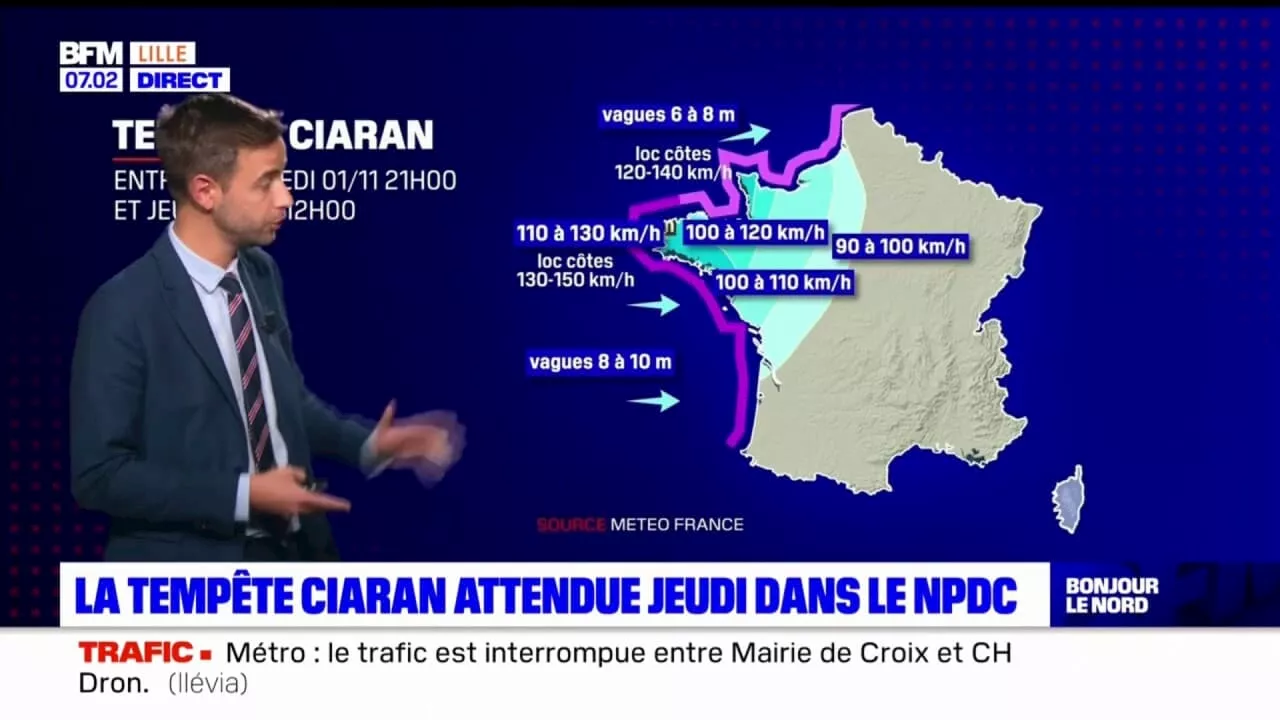 Nord-Pas-de-Calais: la tempête Ciaran attendue ce jeudi 2 novembre