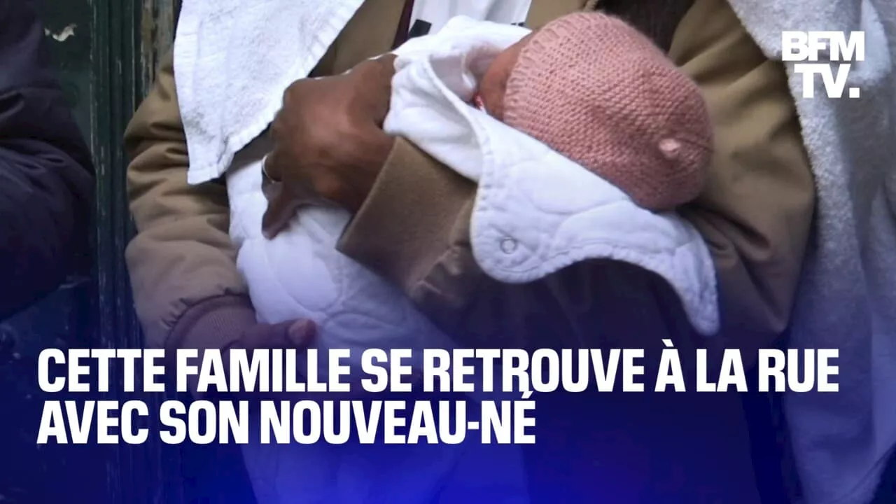 'Pas de solution pour nous': cette famille se retrouve à la rue avec son nouveau-né