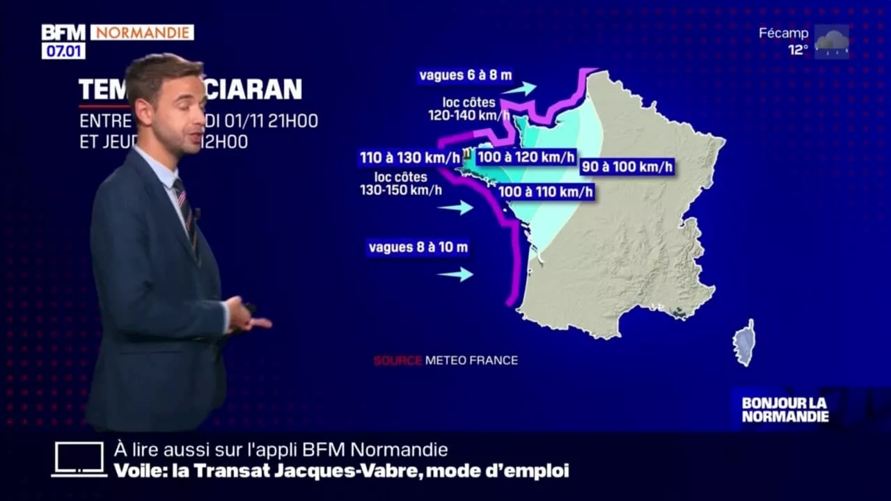 Tempête Ciaran: à quoi s'attendre en Normandie?