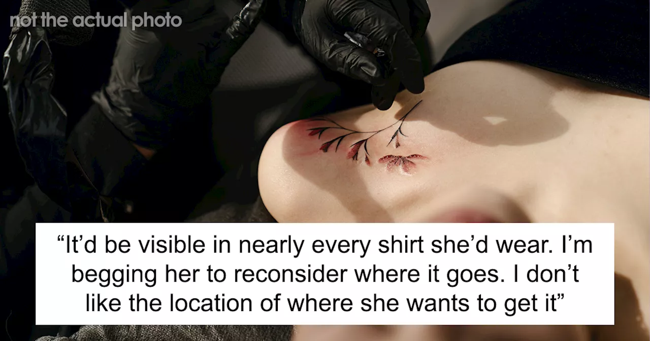 Husband Disapproves of Wife's Chest Tattoo Idea, Sparks Controversy