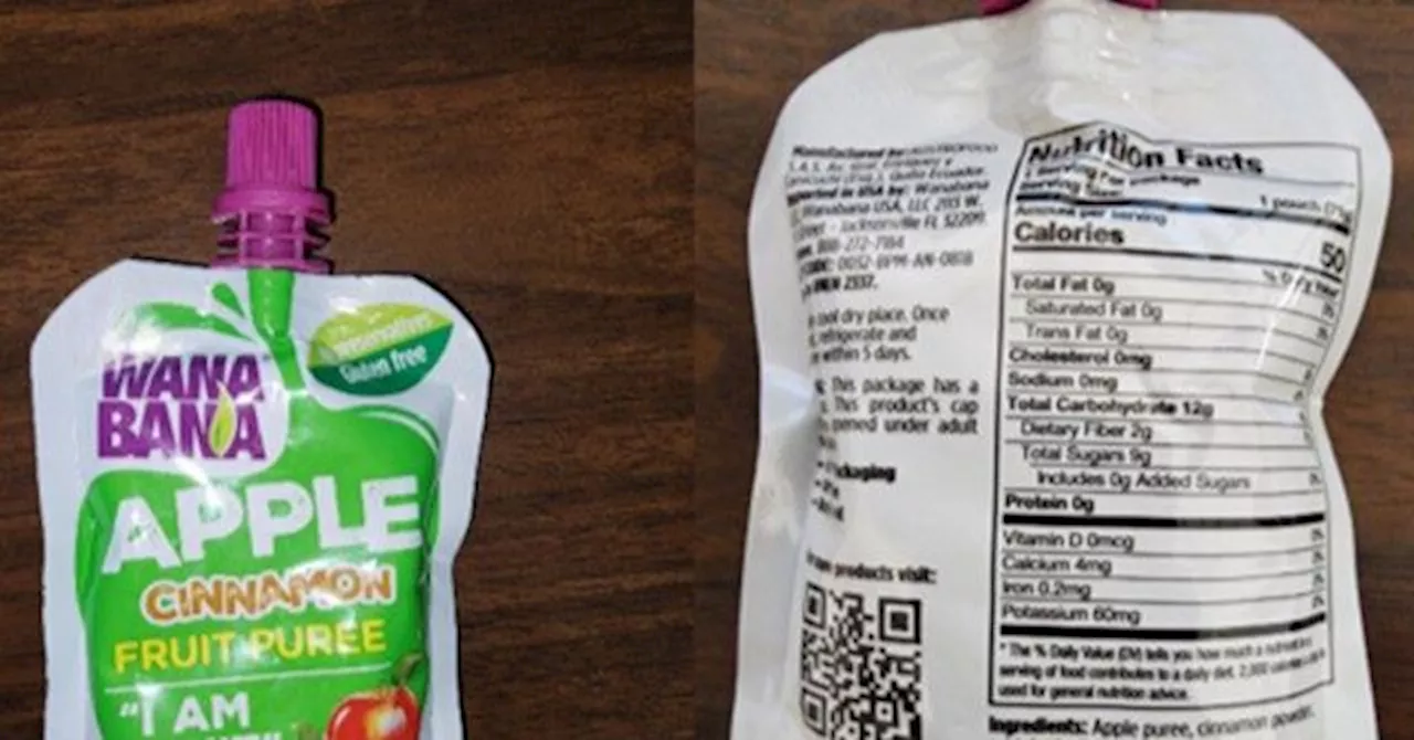 FDA Warns Parents: Fruit Puree Pouches Recalled for ‘Extremely High’ Levels of Lead