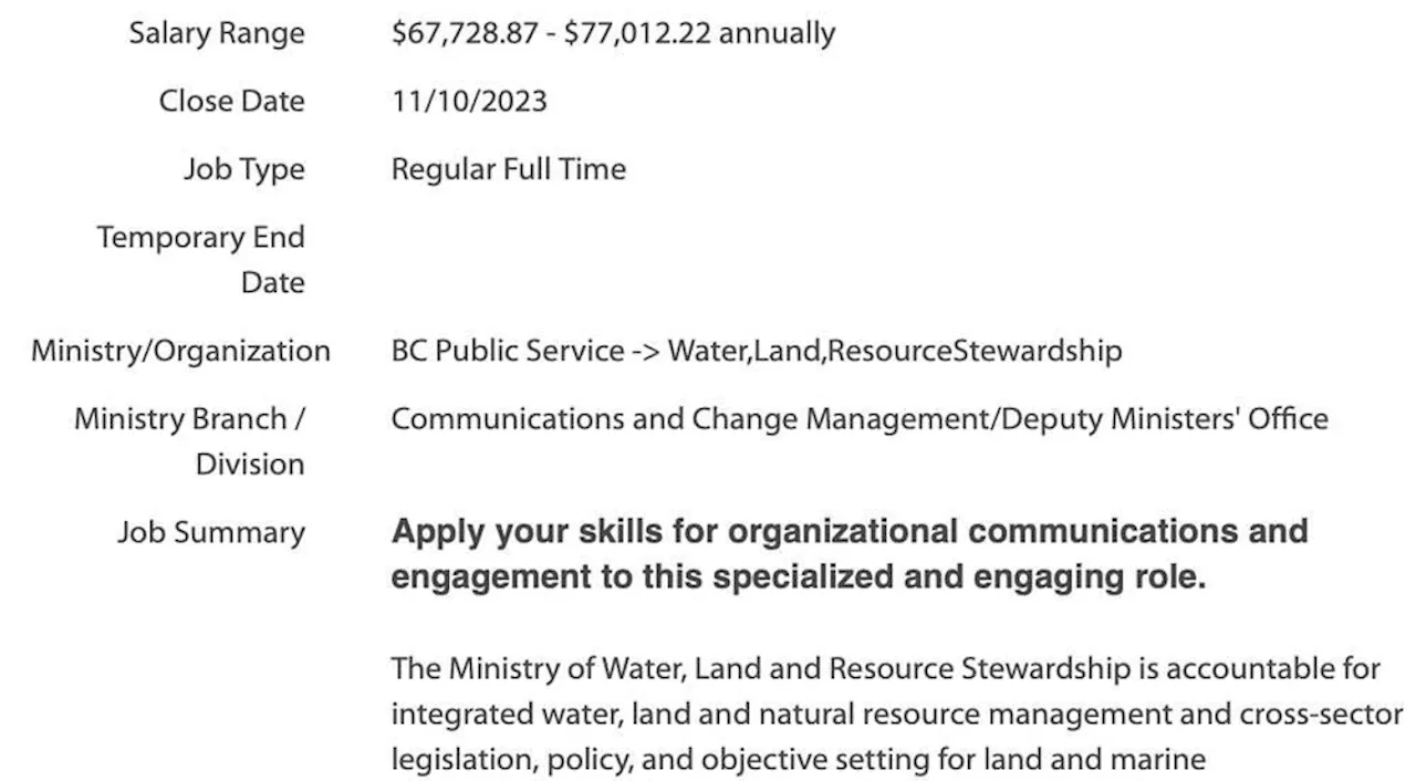 B.C. job postings must include pay amounts starting this week