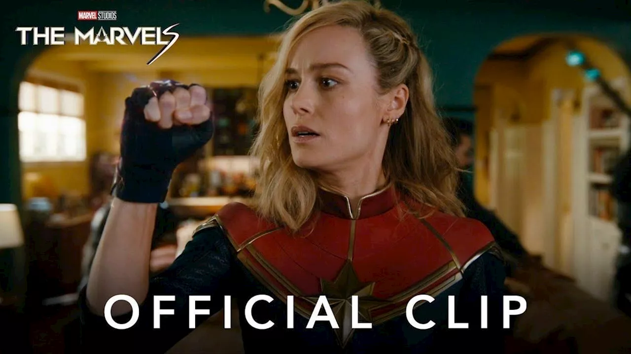 The Marvels Reveals Big Captain Marvel Battle in New Clip