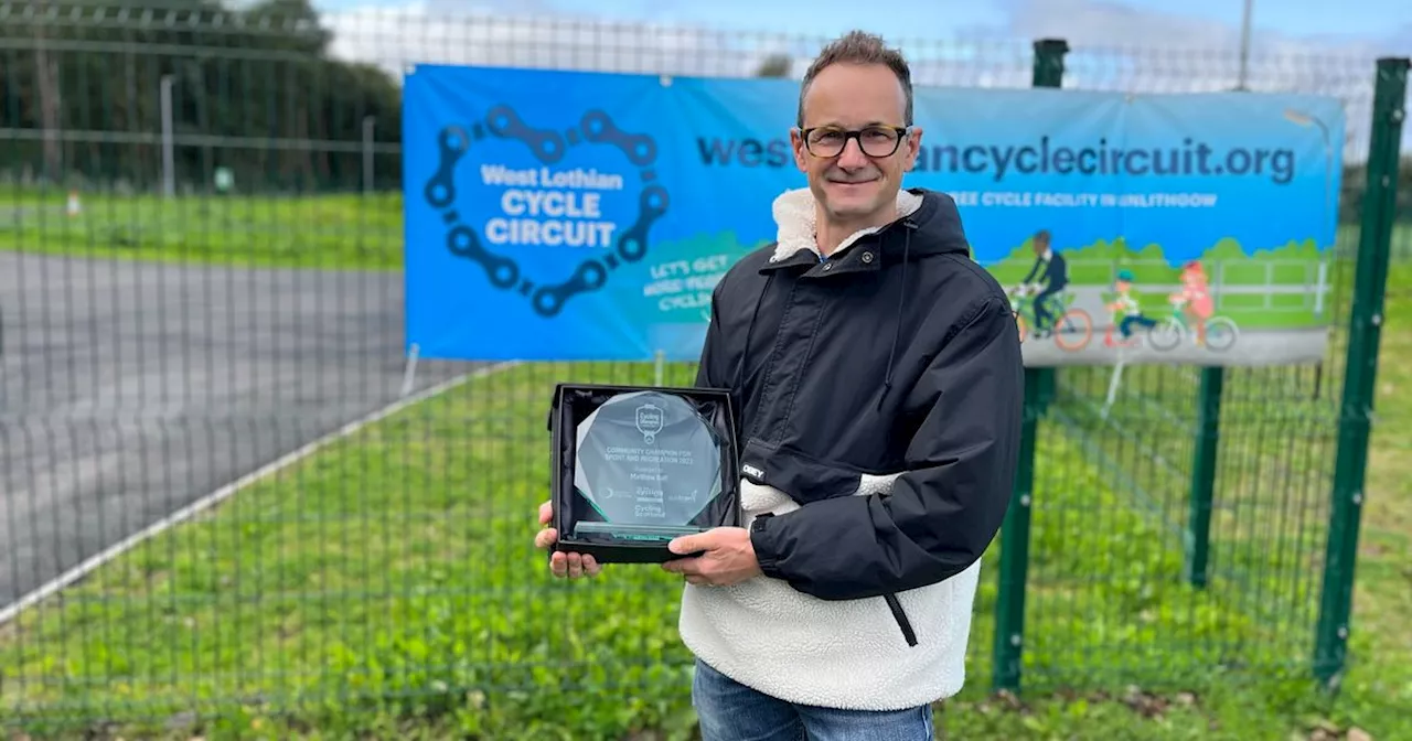 West Lothian coach recognised with award for helping secure cycling track