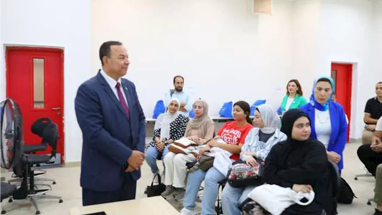 رئيس جامعة المنصورة الجديدة يتفقد إنشاءات الحرم الجامعي