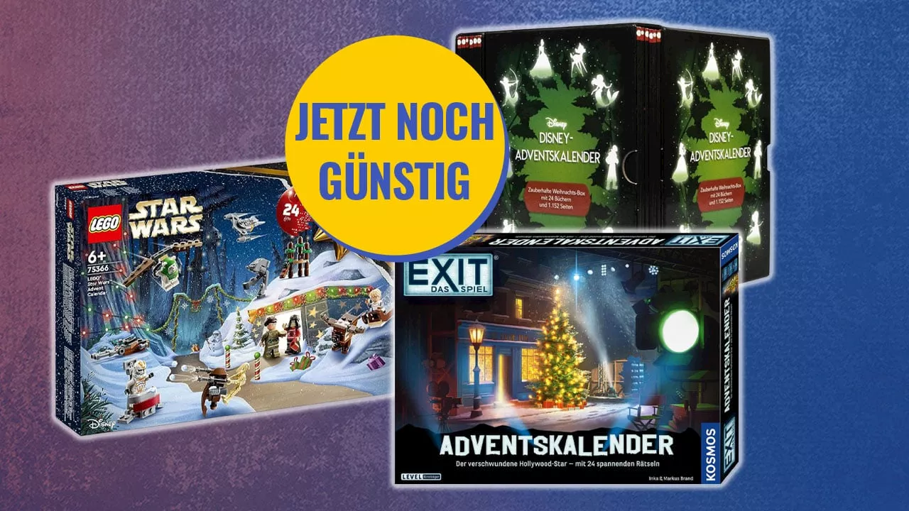 Von Lego, EXIT und Disney: Die besten Adventskalender 2023 für Filmfans bei Amazon