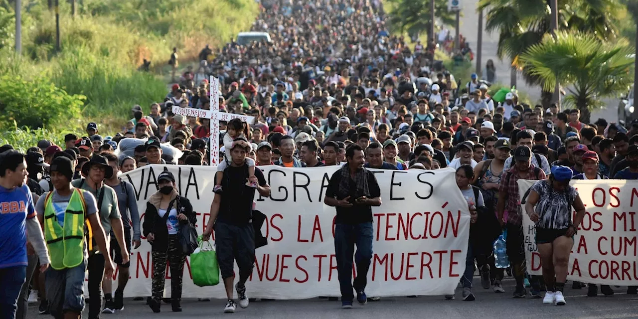 Migranten protestieren gegen lange Visa-Bearbeitungszeiten in Mexiko