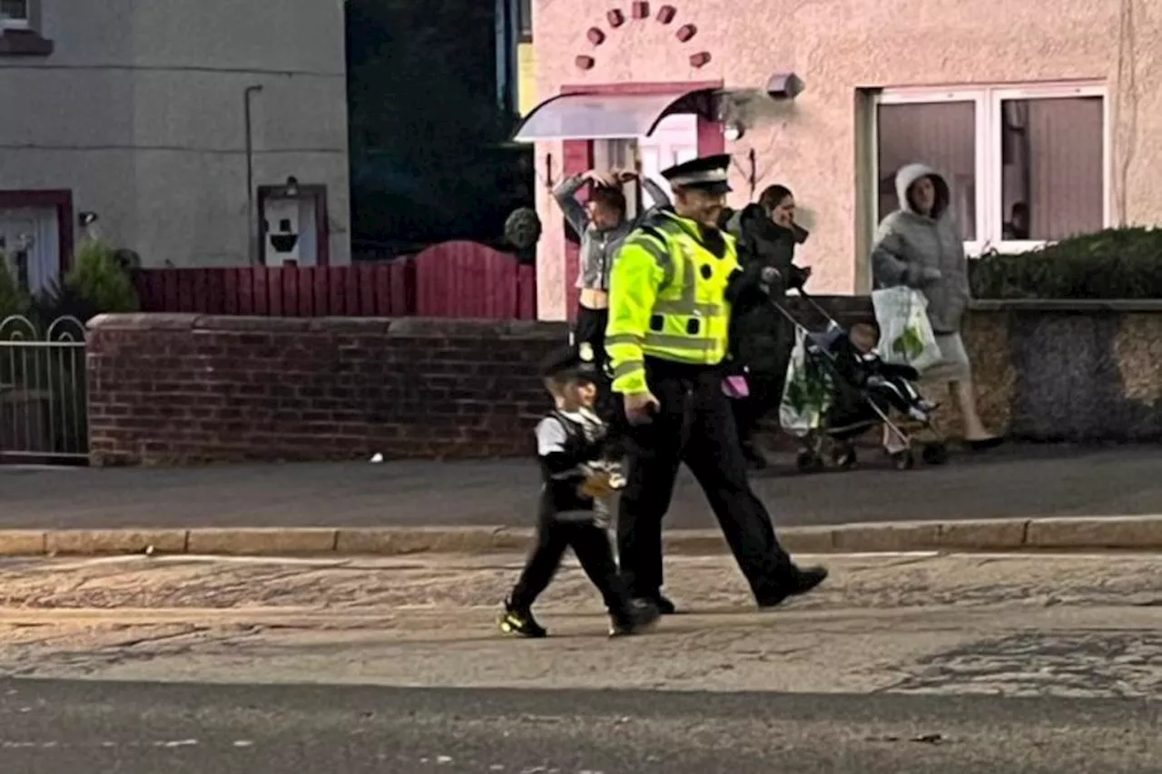 Cop made kids 'dream' come true at Barrhead Halloween parade