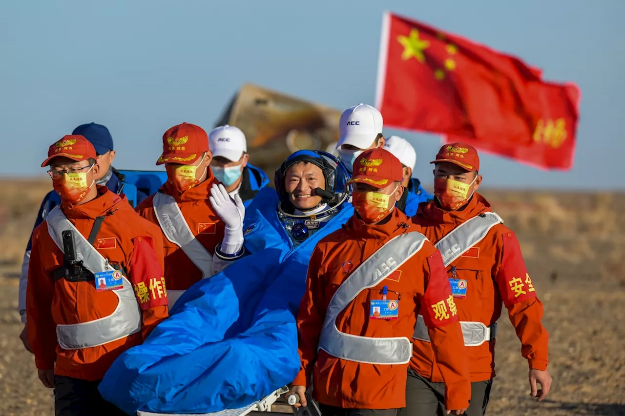 Three astronauts return to Earth after six-month stay on China’s space station