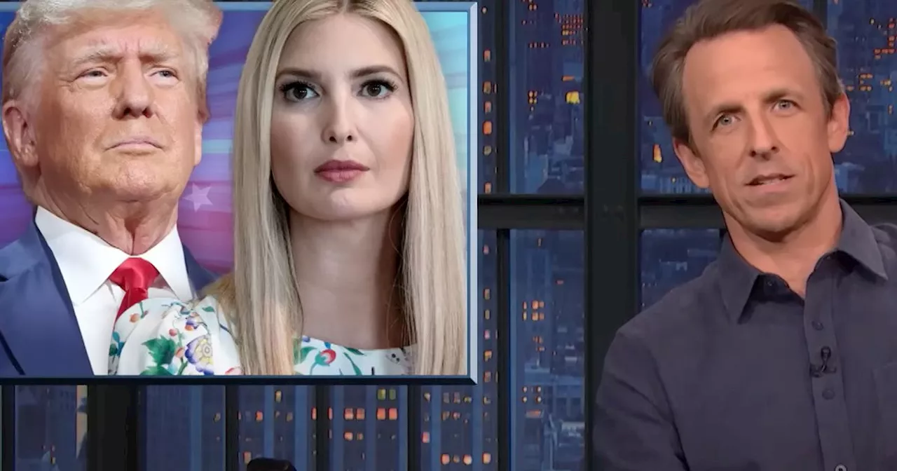 Late Night Comedian Mocks Ivanka Trump's Testimony and Trump's Campaign Rally Flub