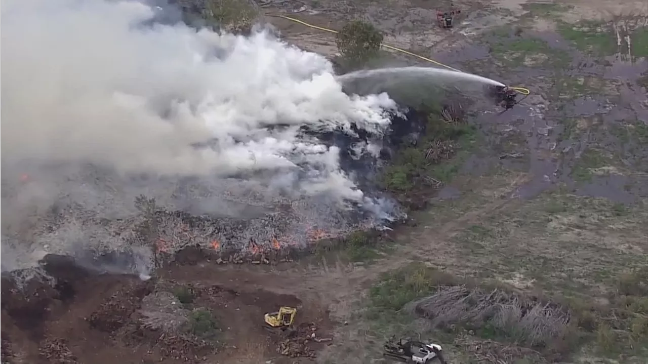 Houston Fire Department says Spring Branch construction site fire may burn another day or two