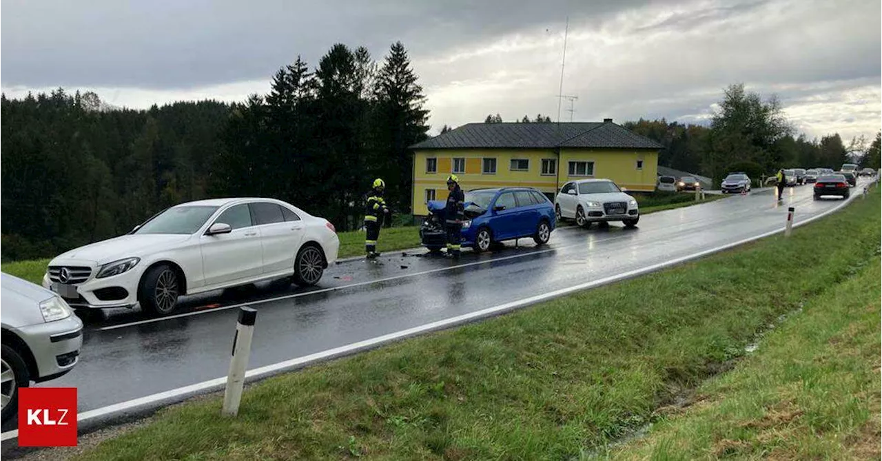 Wies:Auffahrunfall auf der B 76 mit mehreren Verletzten