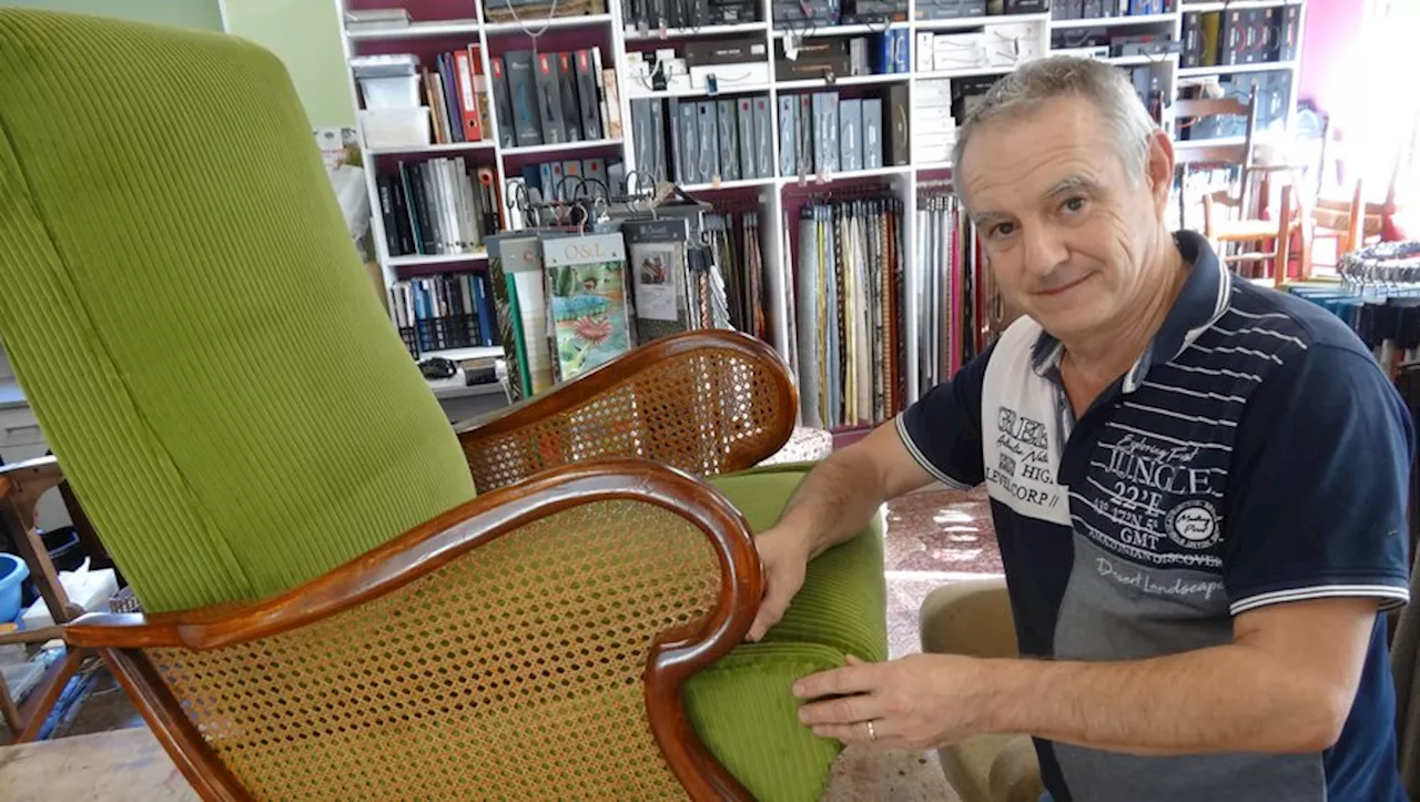 Tarbes : Didier Joubes exerce le métier passion de tapissier décorateur