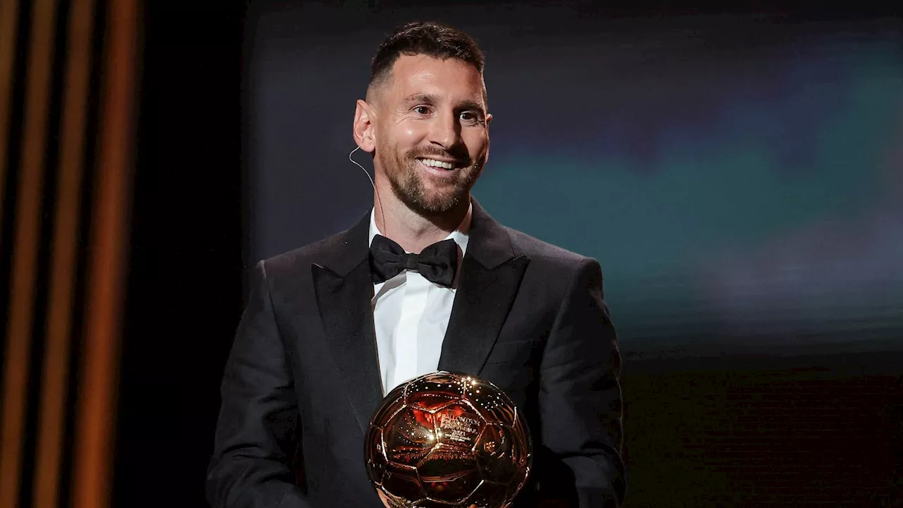 Football : huitième sacre pour Lionel Messi qui remporte le Ballon d'Or 2023