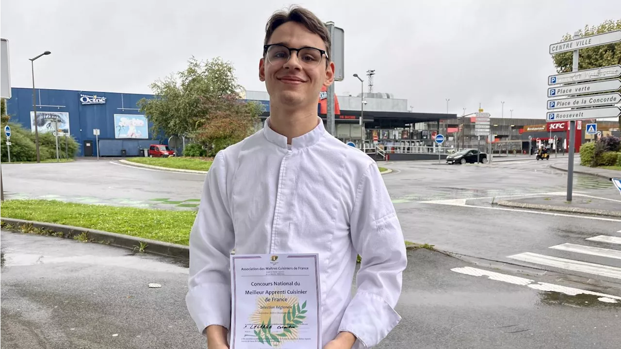 Corentin Lelarge est le meilleur apprenti cuisinier des Hauts-de-France