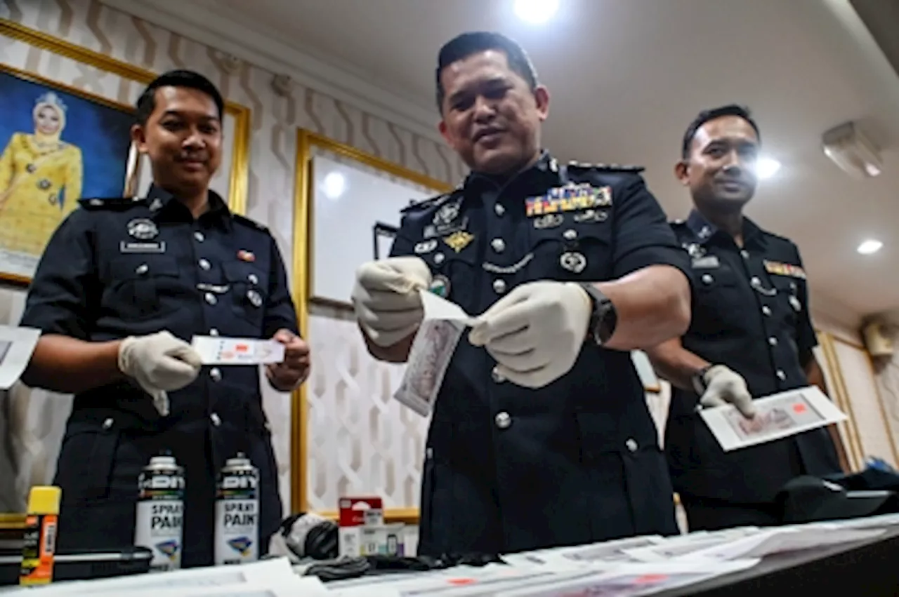 Terengganu cops arrest two, cripple counterfeit money syndicate