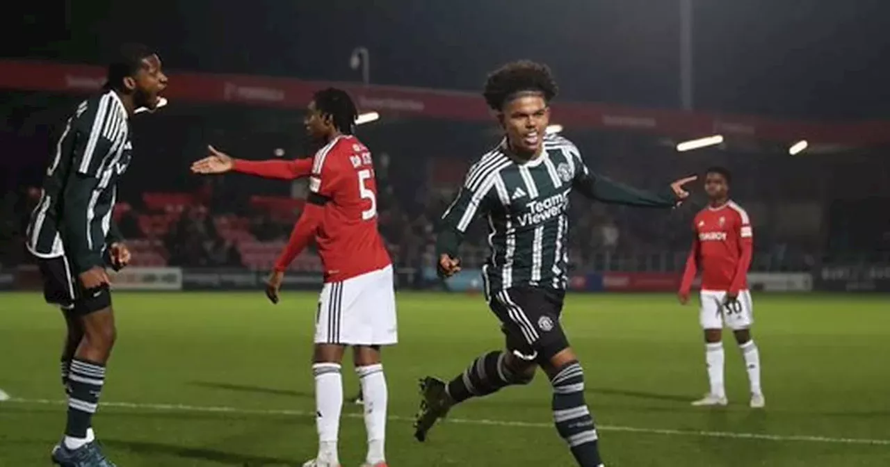 Manchester United Youngster Shola Shoretire Scores in Salford Victory