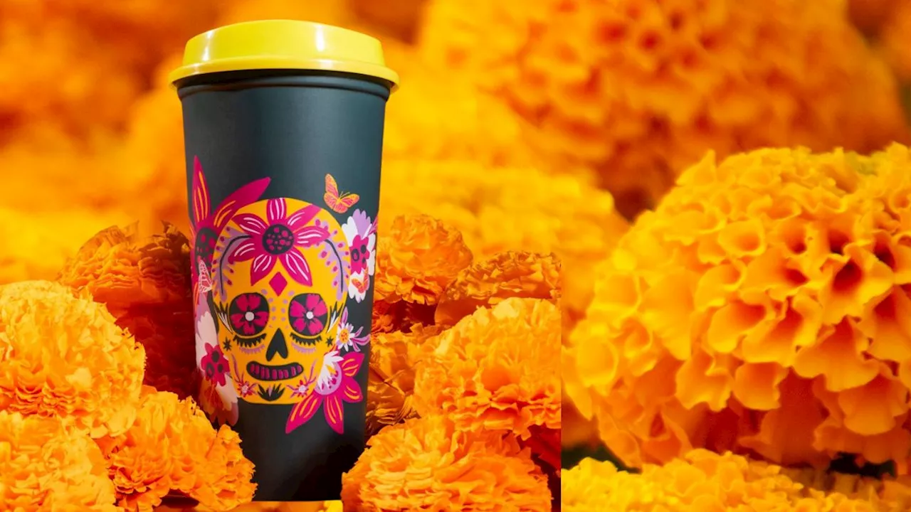 Starbucks y su nuevo vaso reutilizable edición especial de Día de Muertos