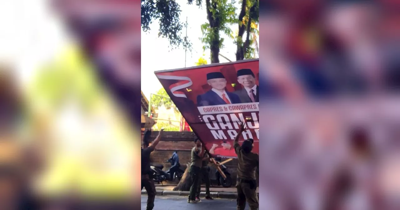 Jokowi Kunjungi Batu Bulan Gianyar, Bendera PDIP dan Baliho Ganjar-Mahfud Dicopot