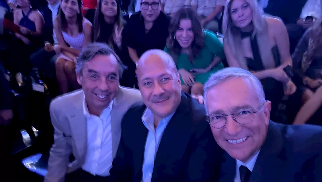 Ricardo Salinas comparte 'selfie' con Enrique Alfaro y Emilio Azcárraga; “alguien tiene que trabajar para saca