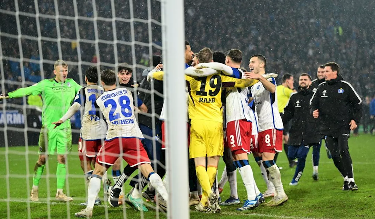 HSV gewinnt Elfer-Krimi in Bielefeld – Raab wird zum Millionen-Mann