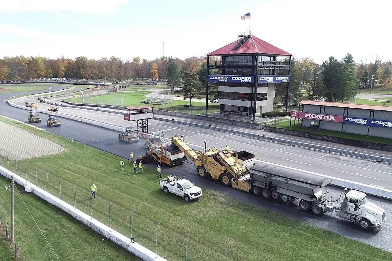 Repave project completed at Mid-Ohio Sports Car Course