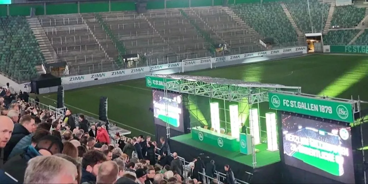 FC St. Gallen: 3000 Aktionäre im Stadion und Standing Ovation!