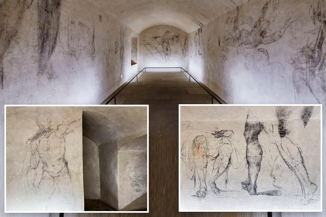 Alleged Michelangelo sketches in hidden Florence chapel can be viewed for first time ever