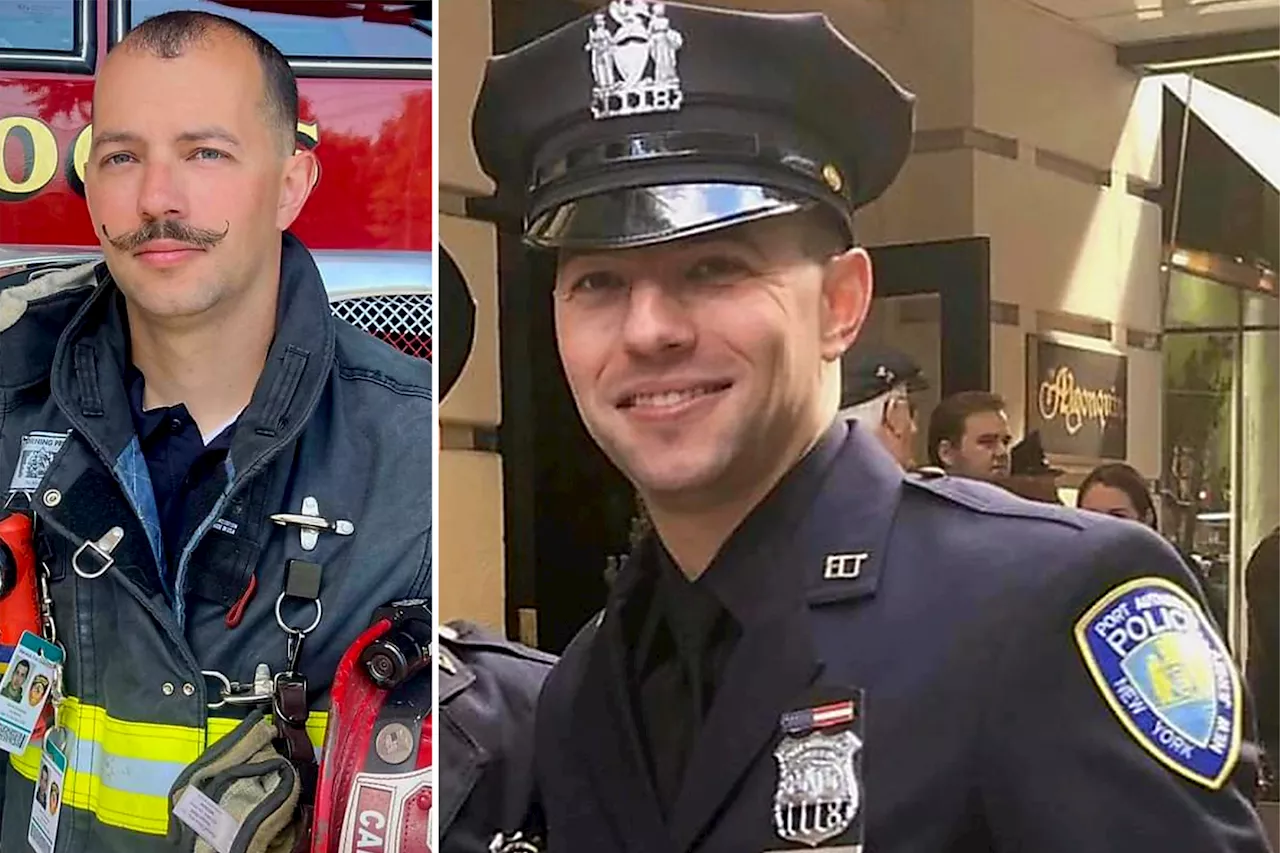 Hero off-duty Port Authority cop pulls three people from fiery wreck on his way home from work