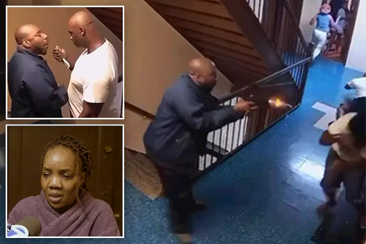 Shocking moment neighbor executes NYC dad and stepson during argument over noise