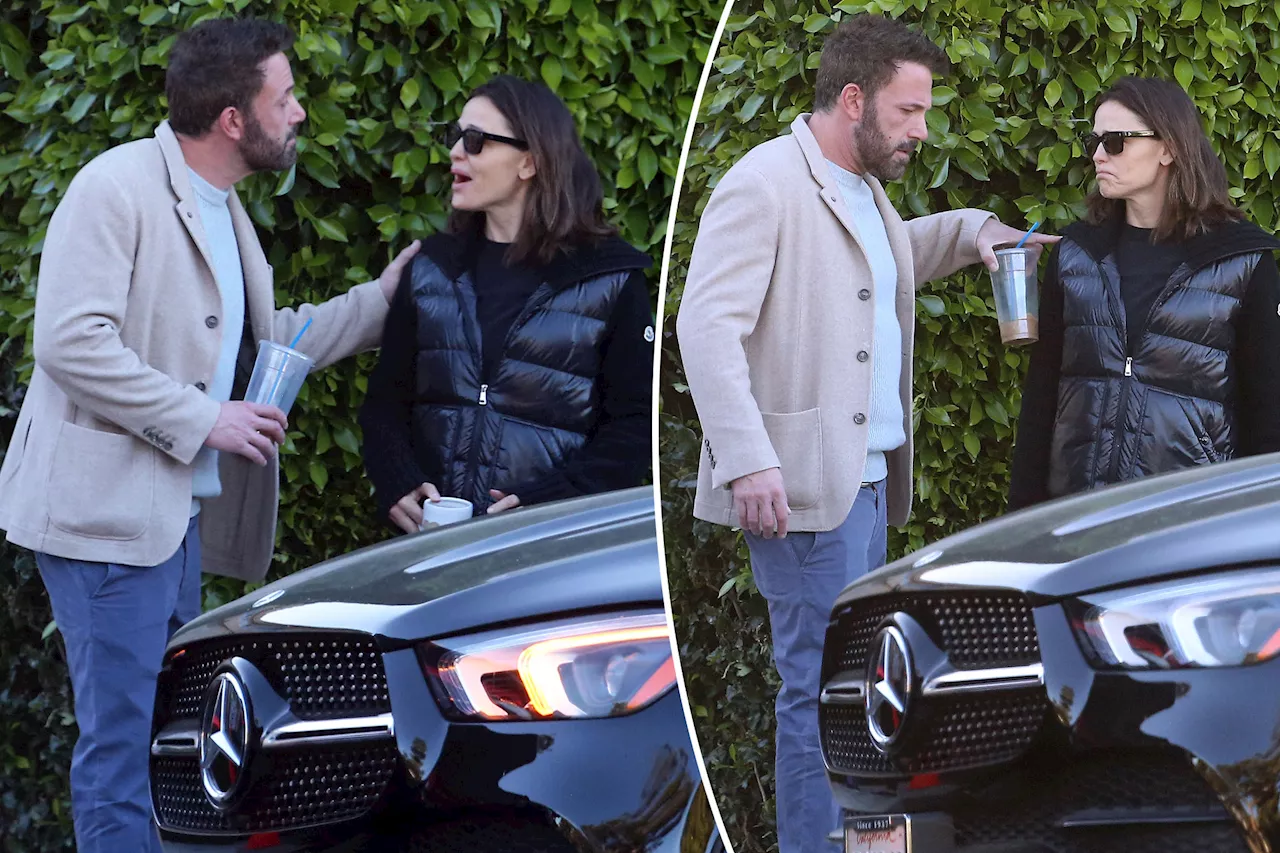 Jennifer Garner appears upset during impassioned chat with ex Ben Affleck