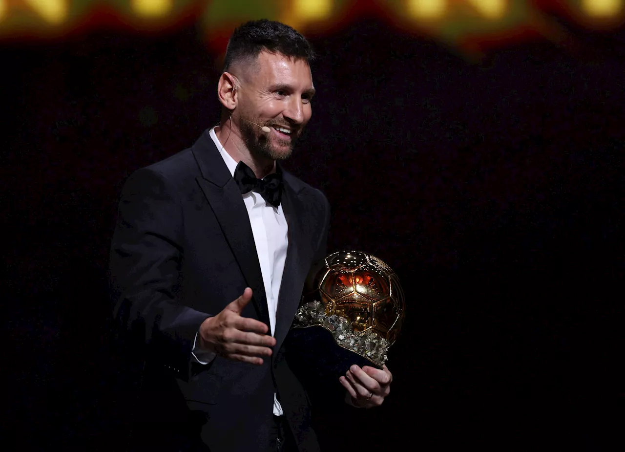 Rare air: Lionel Messi wins record eighth Ballon d’Or for best player in the world