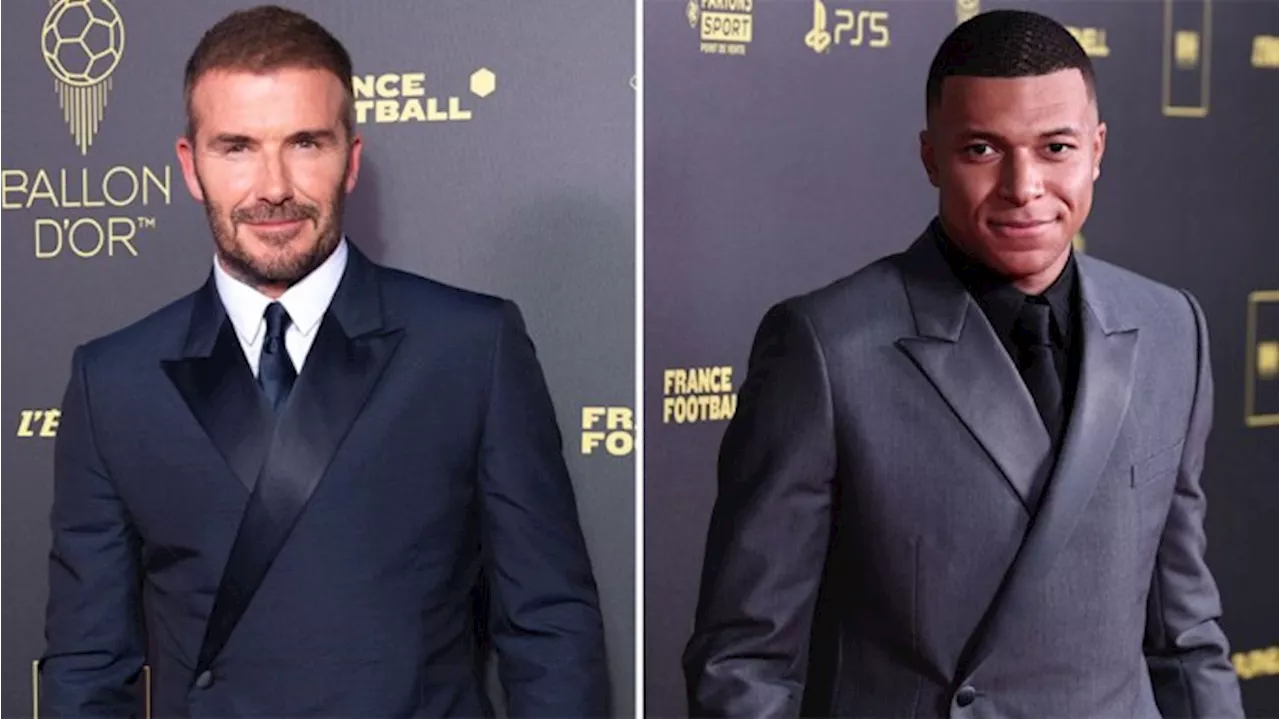 David Beckham, Kylian Mbappé Rocked Dior Tuxes at the 2023 Ballon D’Or