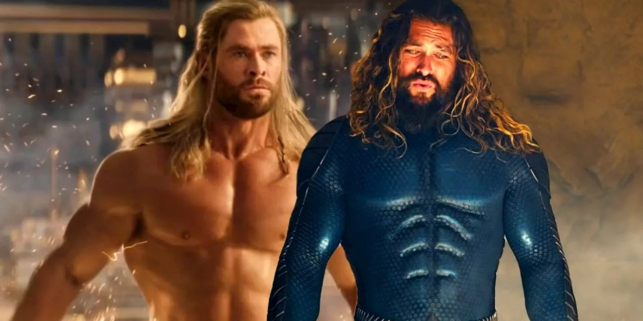 Jason Momoa Challenges Chris Hemsworth's Thor Muscles With His Own In Aquaman 2 BTS Video