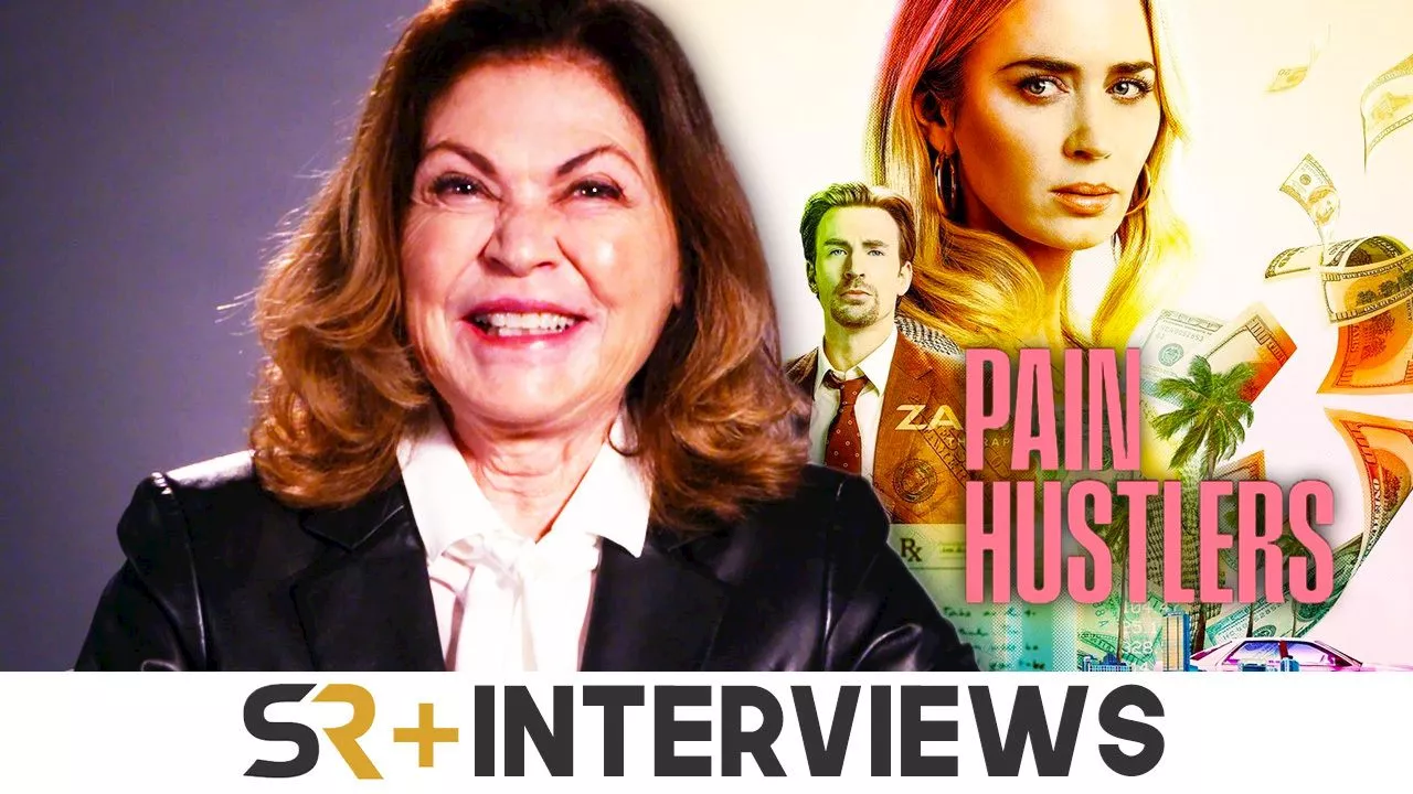 Pain Hustlers Costume Designer Colleen Atwood Interview: Thematic Layers Of Chris Evans' & Emily Blunt's Outfits