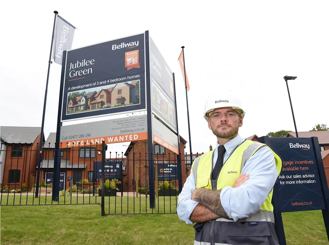 Shropshire site manager hailed for work at housing development