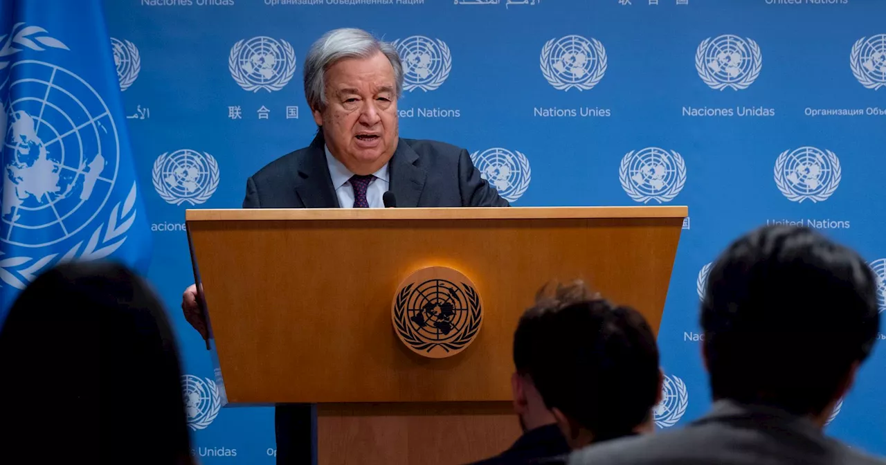 Guterres diz que leis humanitárias 'não são menu à la carte'