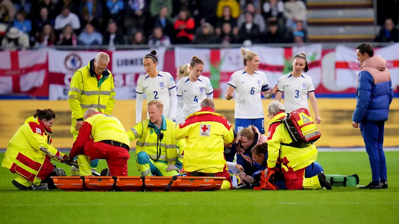 England Defender Alex Greenwood Injured in Clash of Heads