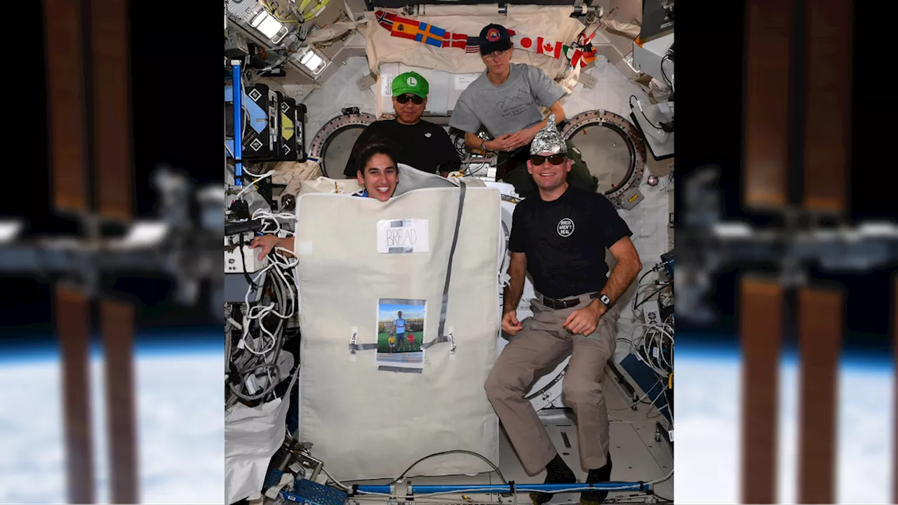 International Space Station astronauts show off creative outfits for Halloween