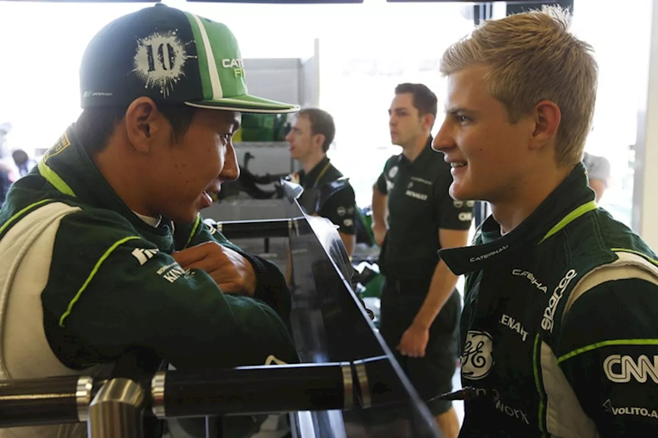 Caterham-Fahrer Kobayashi und Ericsson bleiben für kommende Rennen