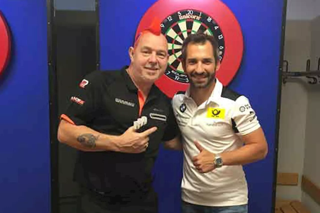 DTM-Pilot Glock bewundert Darts-Spieler