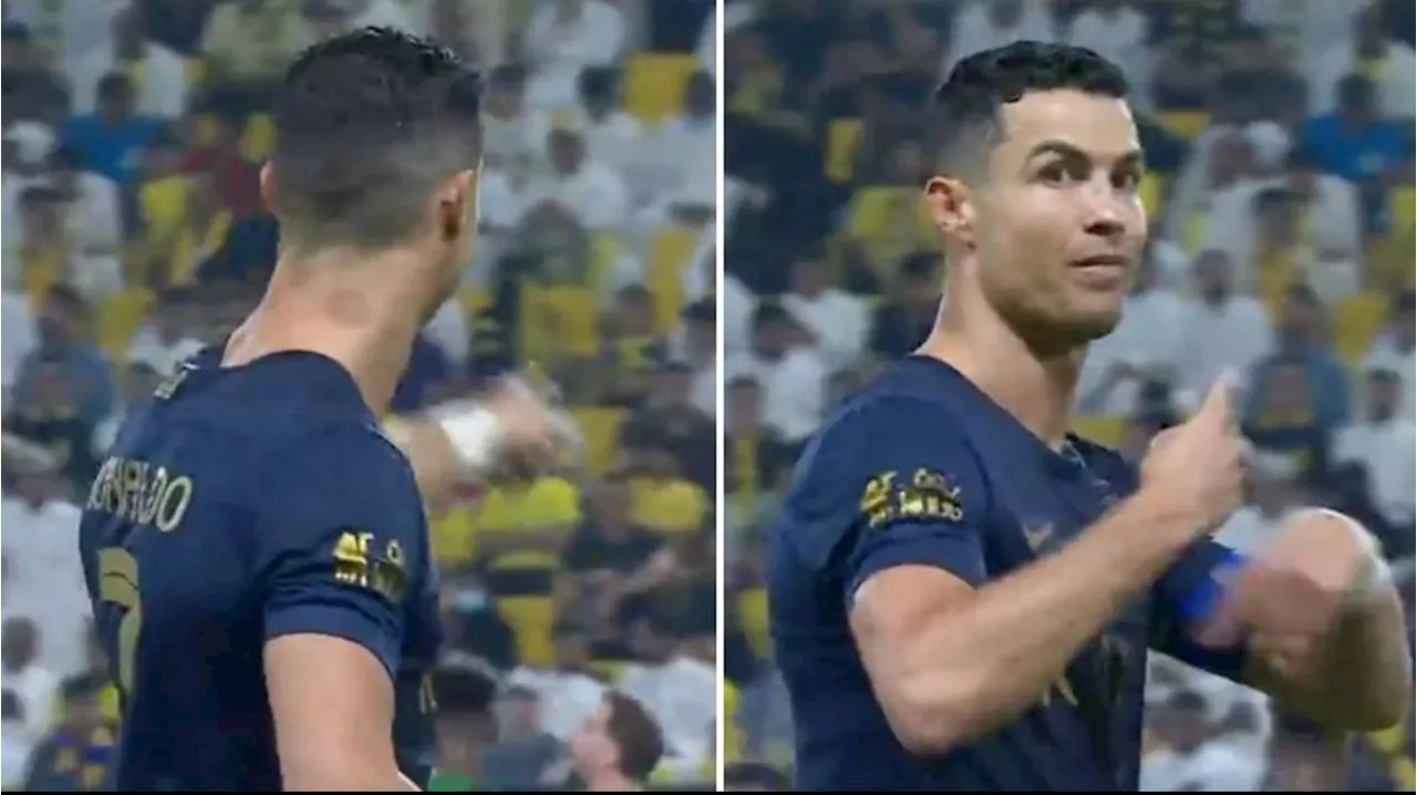 Cristiano Ronaldo Reacts to Fans and Referee During Al Nassr's Game