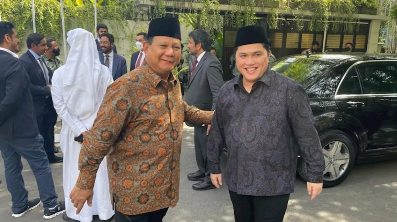 Legawa Tak jadi Cawapres, Erick Thohir Siap Dukung Prabowo Presiden