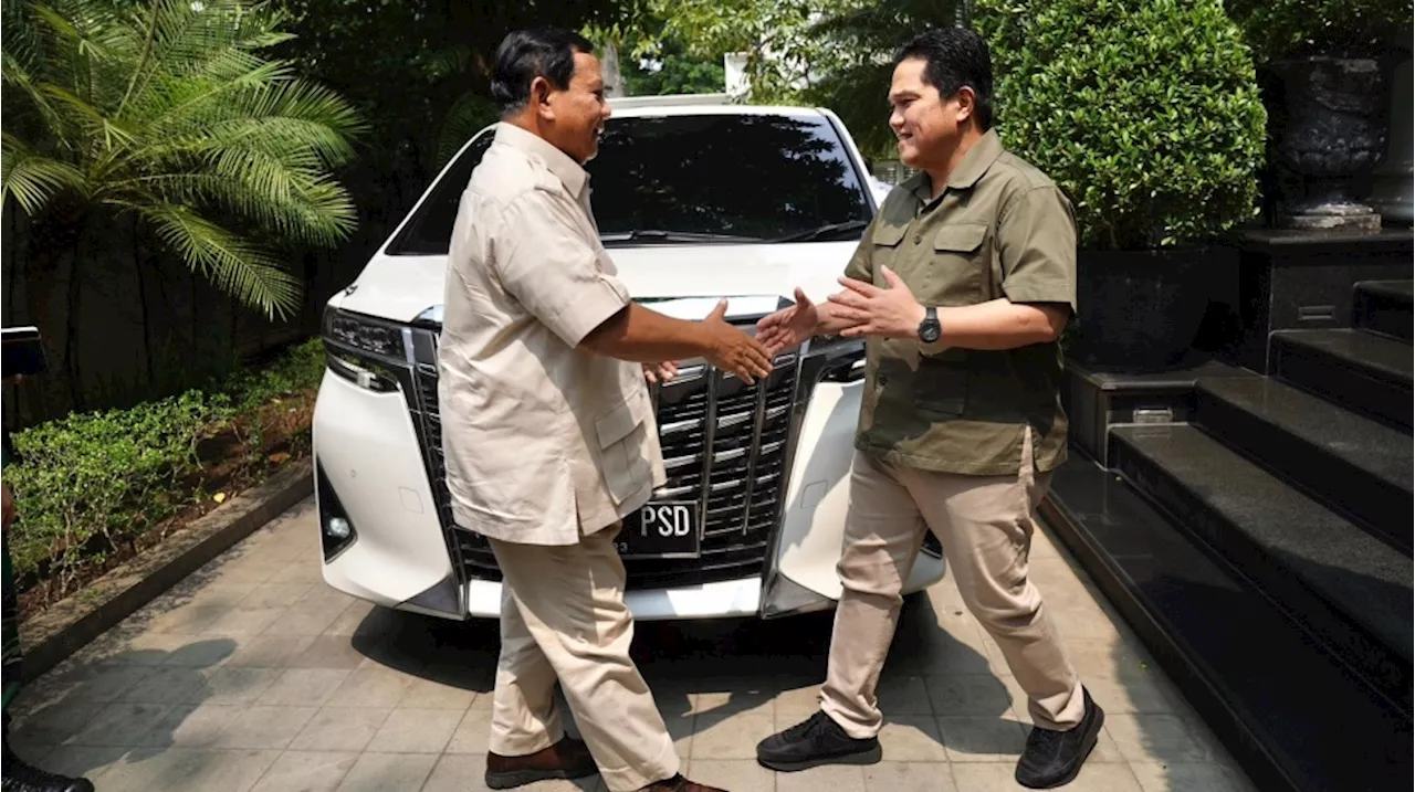 Makan Siang Bersama, Erick Thohir Siap Dukung Prabowo